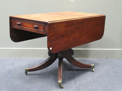 Lot 552 - A Regency mahogany pembroke table 74 x 106 x 57cm