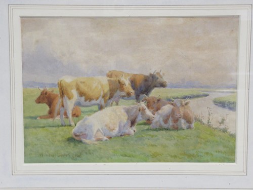 Lot 415 - William Sidney Cooper (1854–1927), Cows...