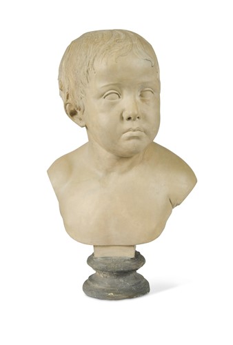 Lot 852 - William Spence (1793-1849), a plaster bust of a boy