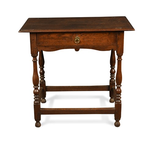 Lot 710 - An oak side table, late 17th/early 18th century