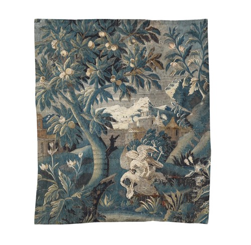 Lot 726 - A Flemish tapestry panel, late 17th century