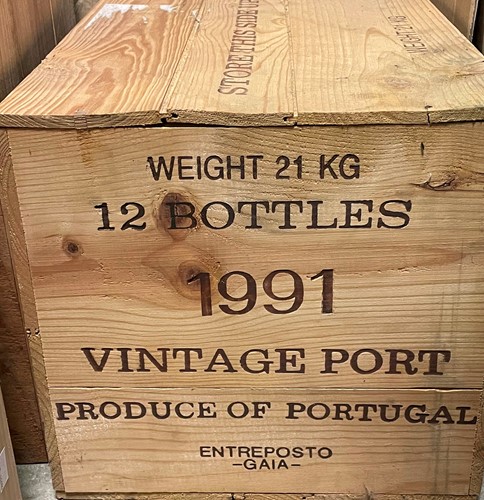 Lot 1222 - Grahams vintage port 1991, 12 bottles in owc