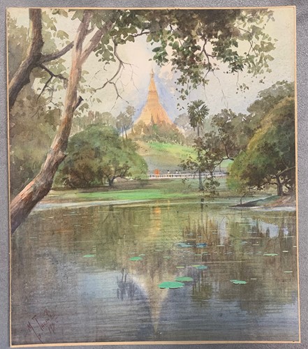 Lot 521 - M Thein Pe (Burmese, 20th Century) Burmese...