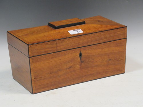 Lot 169 - A Regency rosewood tea caddy