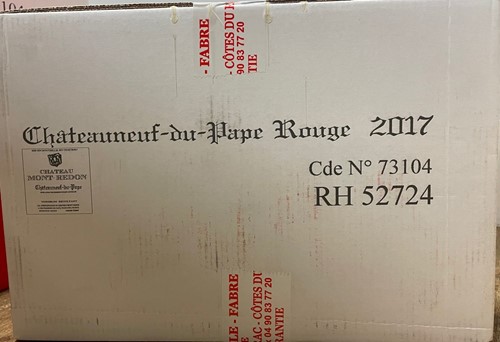 Lot 1115 - Chateauneuf-du-Pape 2017, Chateau Mont Redon,...
