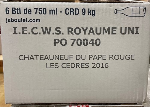 Lot 1119 - Chateauneuf-du-Pape, Les Cedres, Jaboulet Aine...