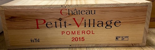 Lot 1008 - Chateau Petit Village, Pomerol 2015, 6 bottles...