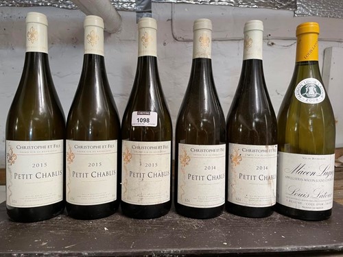 Lot 1098 - Mixed white Burgundy, 12 bottles. Petit...