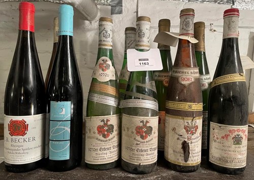 Lot 1163 - Mixed German wines, 12 bottles. Hochheimer...