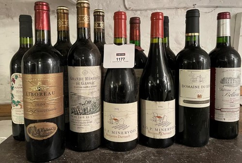 Lot 1177 - Mixed French country wines, 12 bottles....