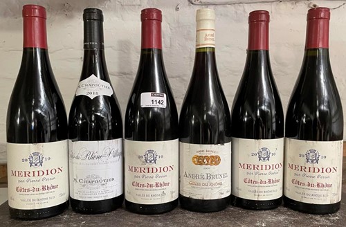 Lot 1142 - Mixed Rhone, 12 bottles. Andre Brunel Cotes du...