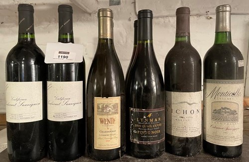 Lot 1190 - Californian wine, 16 bottles. Wente Chardonnay,...