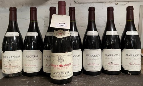 Lot 1081 - Mixed Burgundy. Puligny Montrachet 1er Cru...
