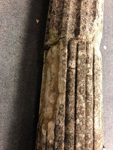 Lot 978 - A pair of reconstituted stone Corinthian columns, early 20th century