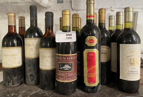 Lot 1200 - Mixed Australian wines, 15 bottles. Virgin...