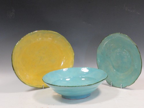 Lot 50 - Items of studio pottery by Tilly Young, Devon