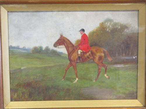 Lot 411 - E S England (British, fl. 1890-1910), Huntsman...