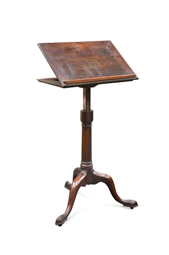 Lot 753 - A late George II mahogany music stand