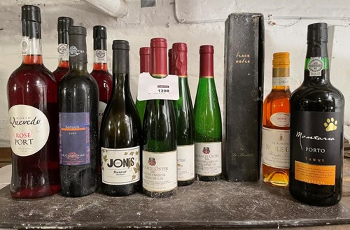 Lot 1208 - Dessert and other wines, 13 bottles. De...