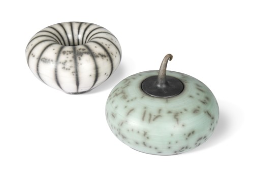 Lot 56 - Tim Andrews (British, born 1960), a raku glazed vase