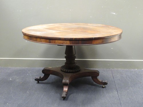 Lot 567 - An early 19th century rosewood breakfast table...