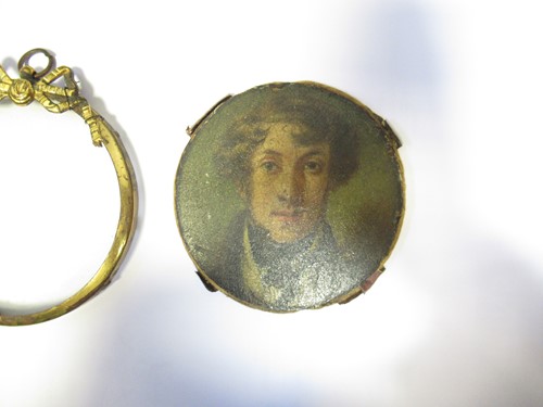 Lot 517 - A portrait miniature said to be of Dr Beattie,...