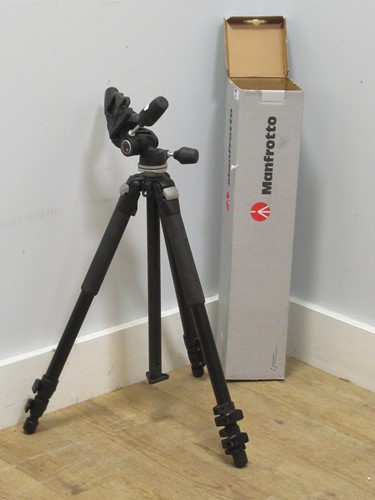 Lot 226 - A Manfrotto camera stand, 190CXPRO4, boxed
