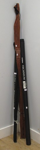 Lot 230 - Fox Pikemaster rod, 12'; Shimano Technium...