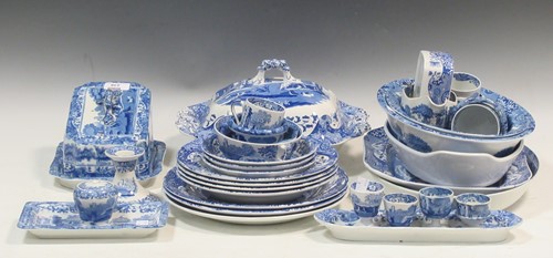 Lot 238 - A collection of Spode blue and white transfer...