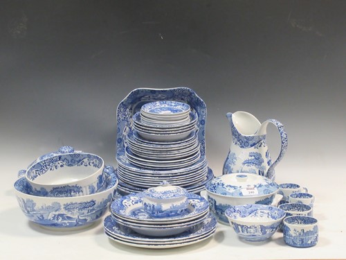 Lot 240 - A collection of Spode blue and white transfer...