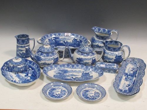 Lot 243 - A collection of various Cauldon blue and white...