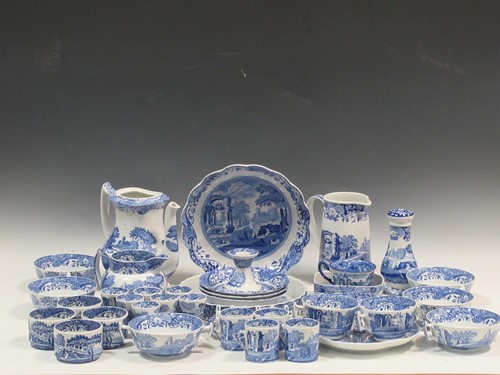 Lot 246 - A collection of Spode blue and white transfer...