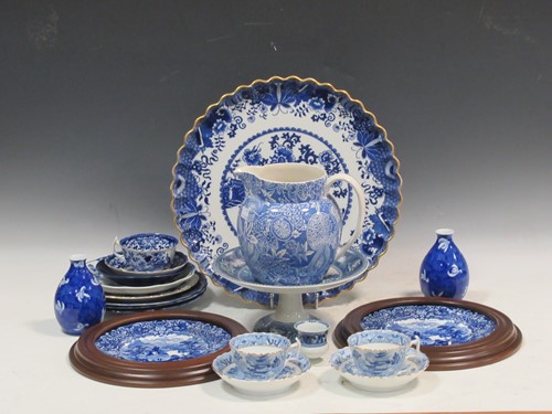 Lot 248 - A blue and white transfer printed Wedgwood...