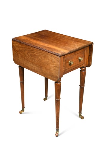 Lot 861 - A Goncalo Alves small-scale drop leaf table, 19th century