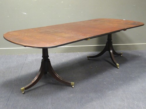 Lot 750 - A 19th century and later twin pedestal...