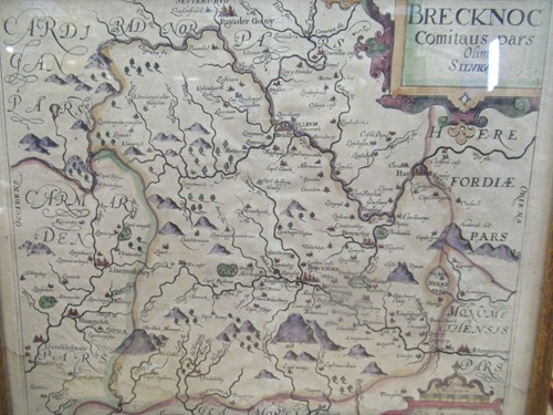 Lot 304 - A hand-coloured engraved map of Brecnoc by...