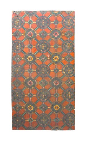 Lot 382 - A Tibet painted wood panel