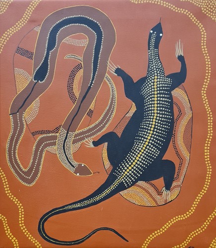 Lot 355 - A collection of three indigenous Australian...