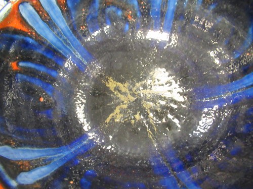 Lot 1 - A Della Robia dish, a Poole bowl and a...
