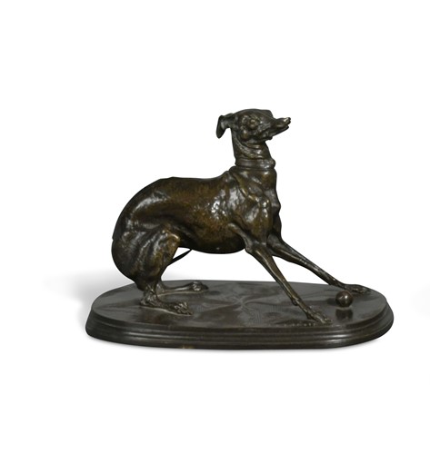 Lot 259 - After Pierre-Jules Mene (French, 1810-1894), a patinated bronze model of 'Gisella'