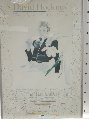 Lot 363 - After David Hockney, three exhibition posters...