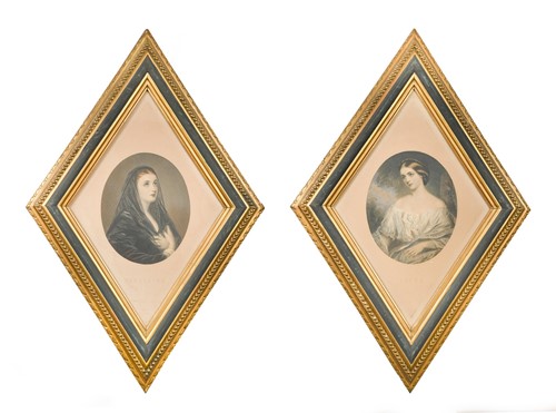 Lot 952 - A pair of Victorian stipple engravings