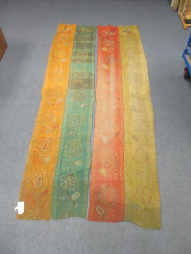 Lot 153 - 8 Egyptian embroidered curtains or hangings,...