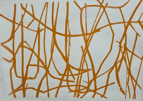 Lot 452 - Antonia Phillips, Untitled in Orange,...