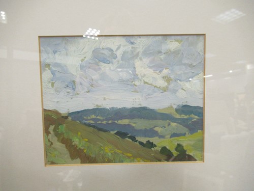 Lot 361 - Frank Forty, Rolling Hills, oil on card, 13 x...