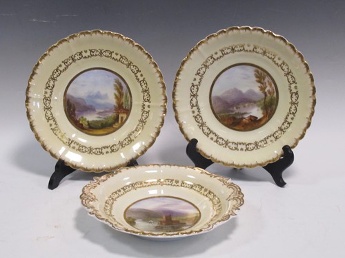 Lot 15 - Three decorative Copeland & Garrett plates...