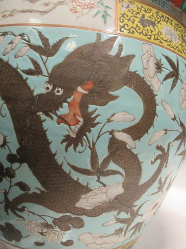 Lot 96 - A large late 19th century Chinese Guangxu...