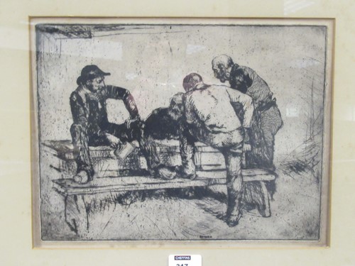 Lot 317 - Edmund Blampied (1886-1966), The Stranger,...