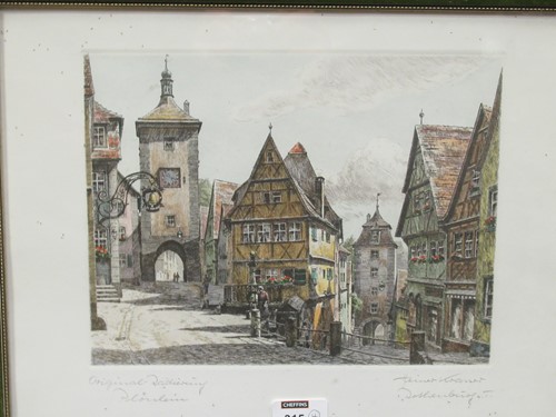 Lot 315 - A group of four Continental prints, to include:...