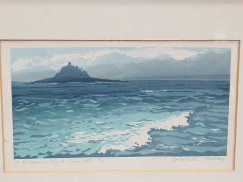 Lot 300 - Two signed modern Cornish prints: Lee...